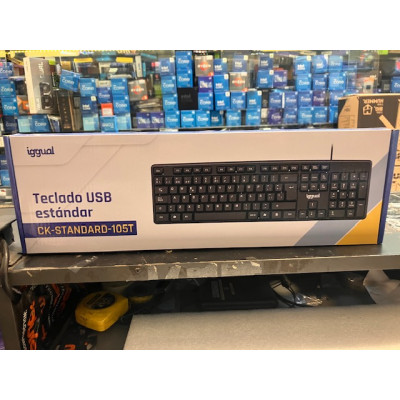 Teclado USB Iggual CK-Standard-105T negro