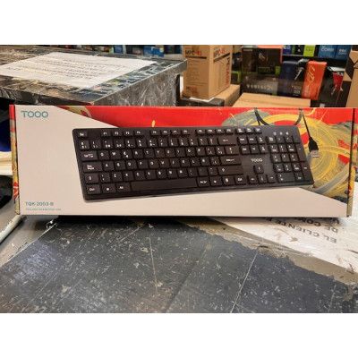 TECLADO SILENCIOSO TOOQ TQK-2003-B USB 105 TECLAS NEGRO