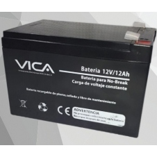 BATERIA DE REMPLAZO VIVA 12V 12AH, COMPATIBLE CON OTRAS MARCAS DE NPO BREAKS.