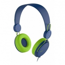 NACEB AUDÍFONOS CON MICRÓFONO AIR, 3.5MM, AZUL/VERDE NA-0313A
