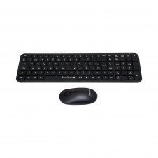 KIT TECLADO Y MOUSE INALÁMBRICO TECHZONE TZCOMBINA05, NEGRO, 20M
