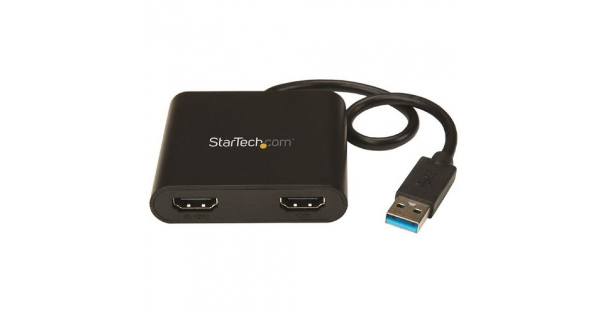 StarTech.com Adaptador HDMI USB 3.0 a 4x - Tarjeta gráfica y video externa  - Adaptador de pantalla USB tipo A a Quad HDMI Dongle - 1080p 60Hz 