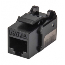 JACK KEYSTONE CAT6A, UTP, NEGRO