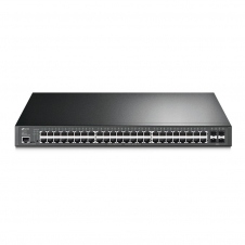 SWITCH TP-LINK GIGABIT ETHERNET JETSTREAM, 48 PUERTOS 10/100/1000 + 4 SFP, 104 GBIT/S, 16.000 ENTRADAS - GESTIONADO