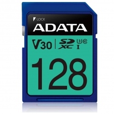 Secure Digital ADATA V30 SDXC UHS-I U3 ADATA ASDX128GUI3V30S-R - 128 GB, Clase 10