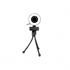 CAMARA WEB BALAM RUSH STELAR CW750 USB,HD, LUZ LED, NEGRO
