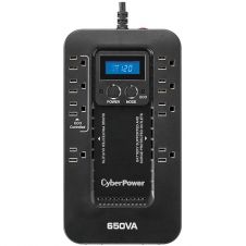NO BREAK CYBERPOWER EC650LCD, 650 VA, 390 W, 8 h, HOGAR Y OFICINA