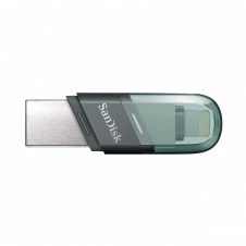 Memoria USB SanDisk iXpand Flip, 128GB, USB-A/Lightning, Plata