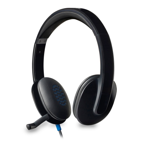 Auriculares  Logitech Headset H540, De diadema, Con cable, USB, Control  volumen, Negro