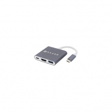 ADAPTADOR TIPO C A HDMI + USB 3.0 + PD NACEB TECHNOLOGY PLATA