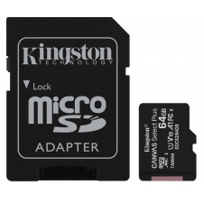 MEMORIA FLASH KINGSTON CANVAS SELECT PLUS, 64GB MICROSDXC UHS-I CLASE 10, CON ADAPTADOR SDCS2/64GB