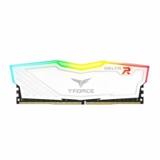 MEMORIA RAM TEAM GROUP T-FORCE DELTA WHITE DDR4, 3600MHZ, 8GB, NON-ECC, CL18, XMP TF4D48G3600HC18J01