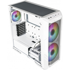 GABINETE COOLER MASTER MASTERBOX H500,MALLA,VIDRIO TEMP,ARGB,ATX,BLANCO