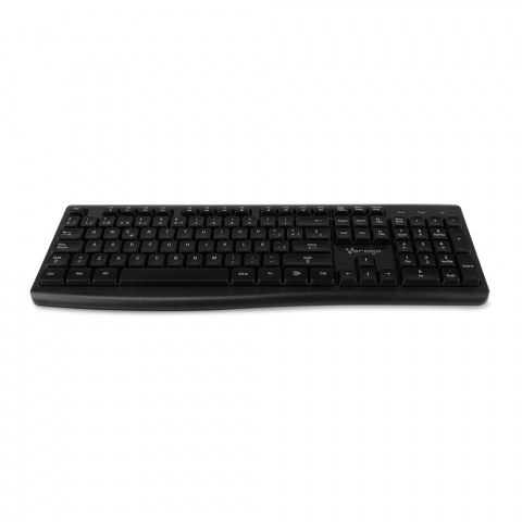 TECLADO VORAGO INALAMBRICO MULTIMEDIA NEGRO 8 10 MTS KM 200 V2