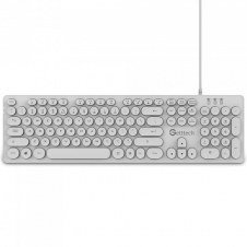 TECLADO GETTTECH GTI-28201B IGNITE BACKLIGHT USB BLANCO 105 TECLAS