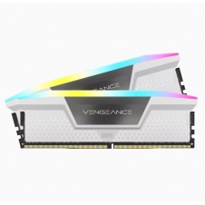 KIT MEMORIA DIMM DDR5 CORSAIR 64GB (2X32GB) 5200MHZ VENGEANCE RGB BLANCO