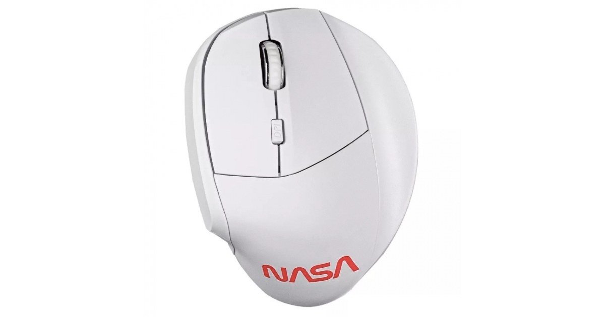 MOUSE GAMER NASA BY TECHZONE NS-MIS02 INALAMBRICO ERGONOMICO BLANCO…