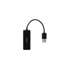 ADAPTADOR ACTECK USB-A MACHO A RJ45 HEMBRA, SHIFT PLUS AE420, NEGRO
