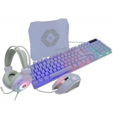 KIT GAER VORTRED BERRY ALÁMBRICO DIADEMA+MOUSE+TECLADO+MOUSE PAD