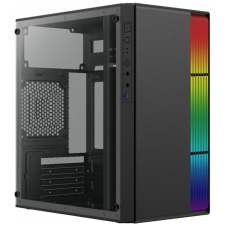GABINETE ACTECK FUSION II GI440,MICRO ATX,FUENTE 500W,RGB,NEGRO