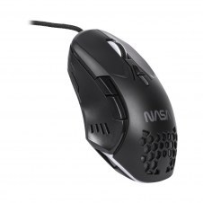 MOUSE GAMER NASA BY TECHZONE NS-GM01, ALAMBRICO, LED RGB, NEGRO