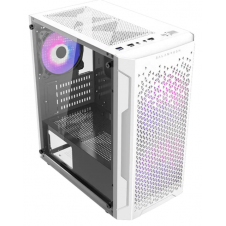 GABINETE BALAM RUSH (BR-936125) ARTIC GI725,MICROATX,1*USB 3.0,CRISTAL TEMP,BLANCO
