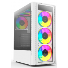 GABINETE BALAM RUSH (BR-935975) DRAGONFLY II CRYSTAL GM745,ATX,1*USB 3.0,CRISTAL TEMP,BLANCO