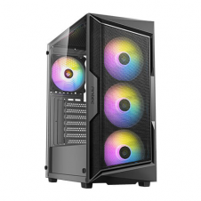 Gabinete Antec AX61 Elite Negro, Media Torre, soporta ATX, Micro-ATX, ITX, 7 ranuras expansion, ventana cristal, 3x Vent Front, 1x Vent Trasero