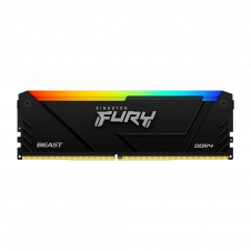 MEMORIA RAM DIMM KINGSTON FURY BEAST 16GB DDR4 2666MHZ CL16 NEGRO RGB KF426C16BB2A 16