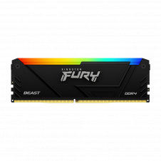 MEMORIA RAM DIMM KINGSTON FURY BEAST 8GB DDR4 3200MHZ CL16 NEGRO RGB KF432C16BB2A 8