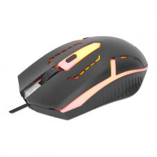 MOUSE USB LUMINISCENTE RGB MANHATTAN NEGRO