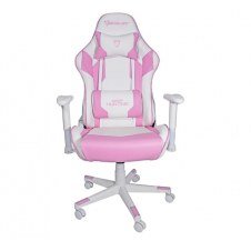 SILLA GAMER OCELOT/ COLOR ROSA CON BLANCO/ SOPORTA HASTA 150KG