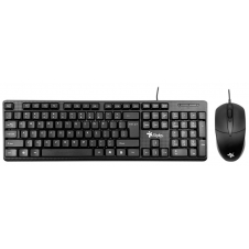 KIT DE TECLADO Y MOUSE ALÁMBRICO STYLOS USB MEMBRANA 3 BTN