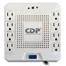 REGULADOR CDP R-AVR1808 1800VA/1000W 8 SALIDAS 175 JULS RJ45 120 VAC