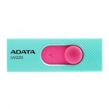 MEMORIA USB ADATA UV220 32GB USB 2.0 RETRÁCTIL ROSA TURQUESA
