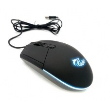 MOUSE GAMING RAIJU CON CABLE USB DE 1 M COLOR NEGRO RAIJU OM01