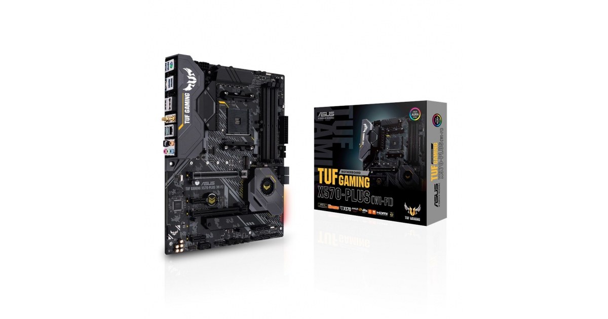 TARJETA MADRE ASUS TUF GAMING X570 PLUS WI FI AM4 DDR4 M.2 HDMI