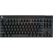 TECLADO LOGITECH PRO X TKL LIGHTSPEED, BT ,USB, RGB, BLACK