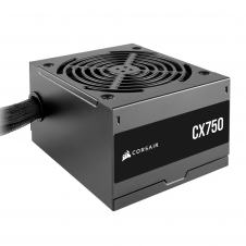 FUENTE DE PODER CORSAIR CX750 750W 80 PLUS BRONZE 120 MM NEGRO