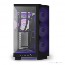GABINETE NZXT H6 AIR FLOW, 3 VENT FRONTALES, 120 MM, RGB, NEGRO