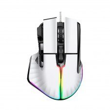 MOUSE GAME FACTOR LASER, PIXART 3370, 19K DPI, 6+1 BOTONES RGB
