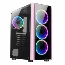 GABINETE GAMER MEDIA TORRE XZEAL XZ1101 ATX ROSA