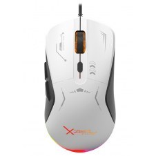 MOUSE GAMER XZEAL XST-401 7200 DPI RGB USB BLANCO NEGRO