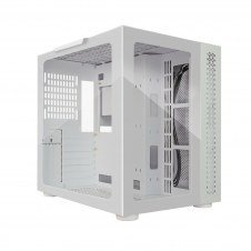 GAME FACTOR MATX FISHTANK, DOBLE CRISTAL, USB 3.0 S/FTE, BLANCO
