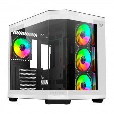 BALAM RUSH TANK MASTER 9600TB, ATX, 1*USB 3.0, BLANCO Y NEGRO