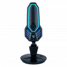 MICROFONO GAME FACTOR USB TIPO C/A RGB BASE GIRATORIA ANTIPOP MCG800