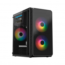 GABINETE ACTECK DOOM PRO GI730 MINI-TOWER 3 FAN RGB FUENTE 600 W