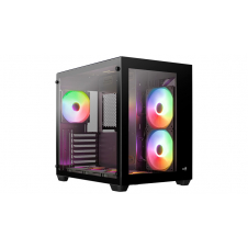 GABINETE AEROCOOL DRYFT V2 BLACK MID-TOWER ATX 6 FAN RGB CRISTAL