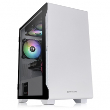 GABINETE THERMALTAKE S100 TG SNOW MICRO-ATX BLANCO 1 VENTILADOR