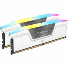 MEMORIA RAM CORSAIR VENGEANCE RGB DDR5 6400MHz CL32 64GB (2x32GB) BLANCO